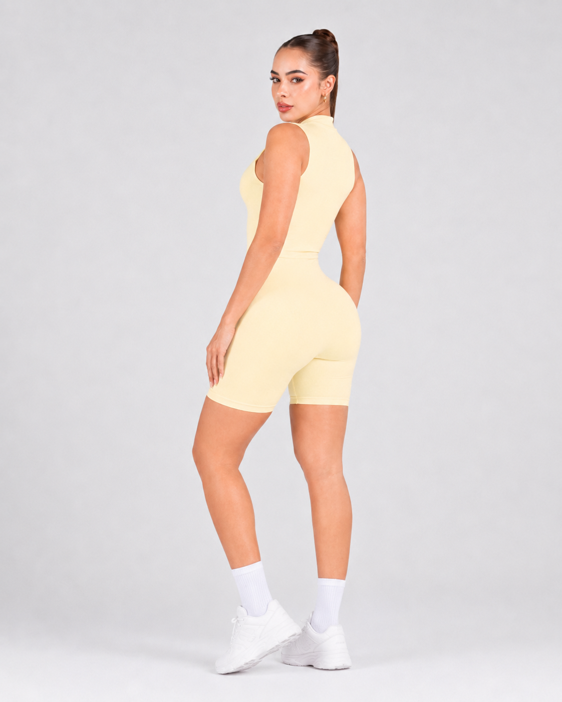 Enterizo Luxury Corto Amarillo