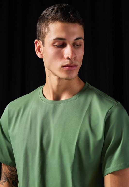 Camiseta Tela Fría Color Verde Militar
