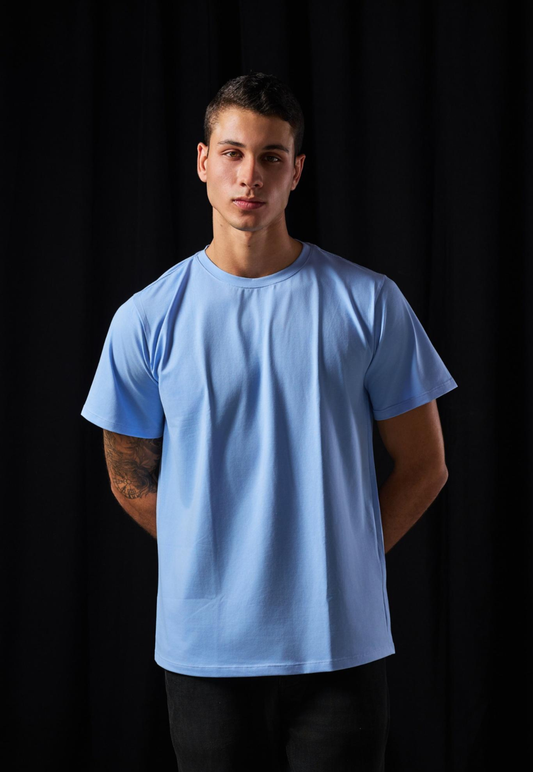 Camiseta Tela Fría Color Celeste