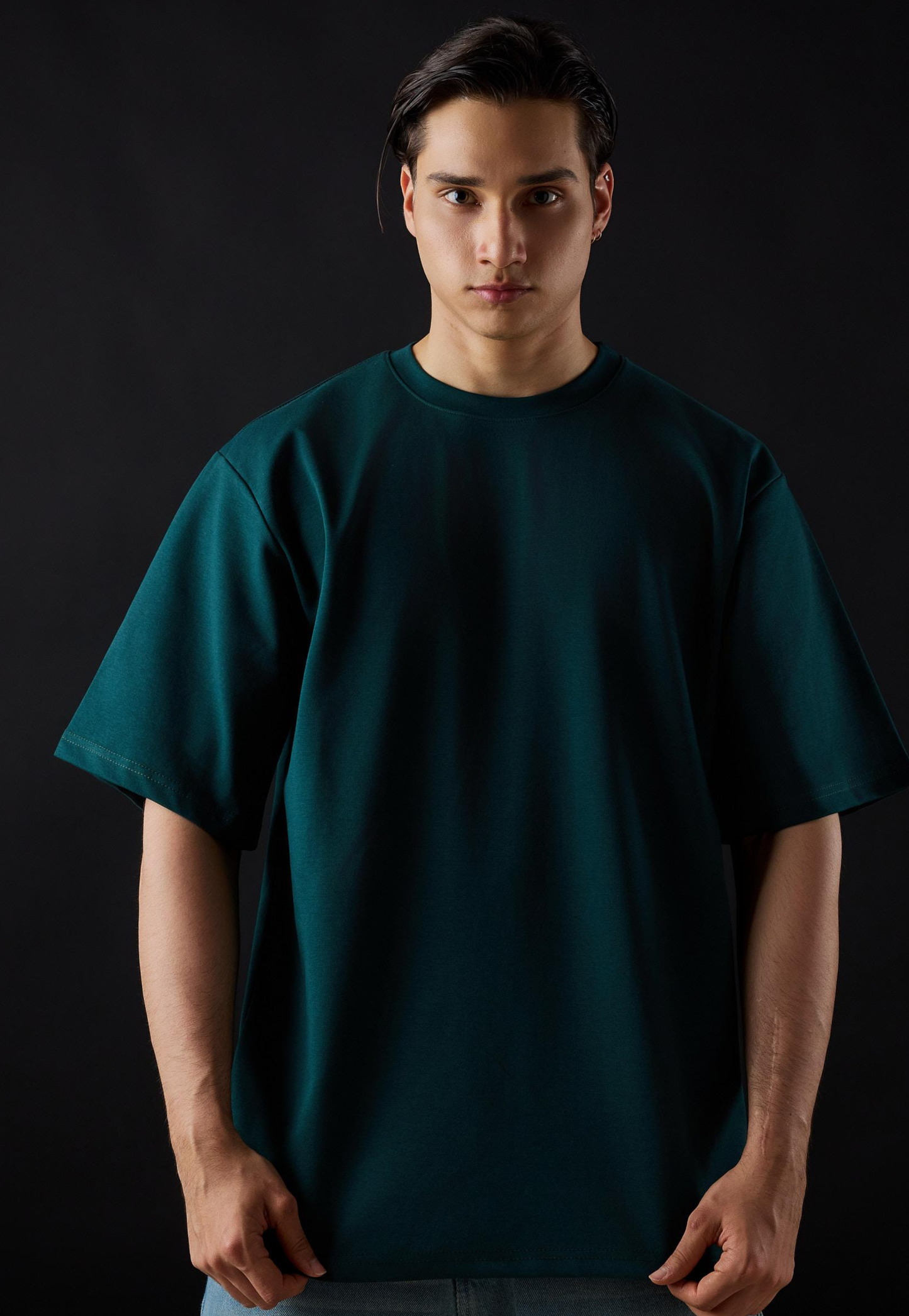 Camiseta Oversize Qatar Color Verde Botella