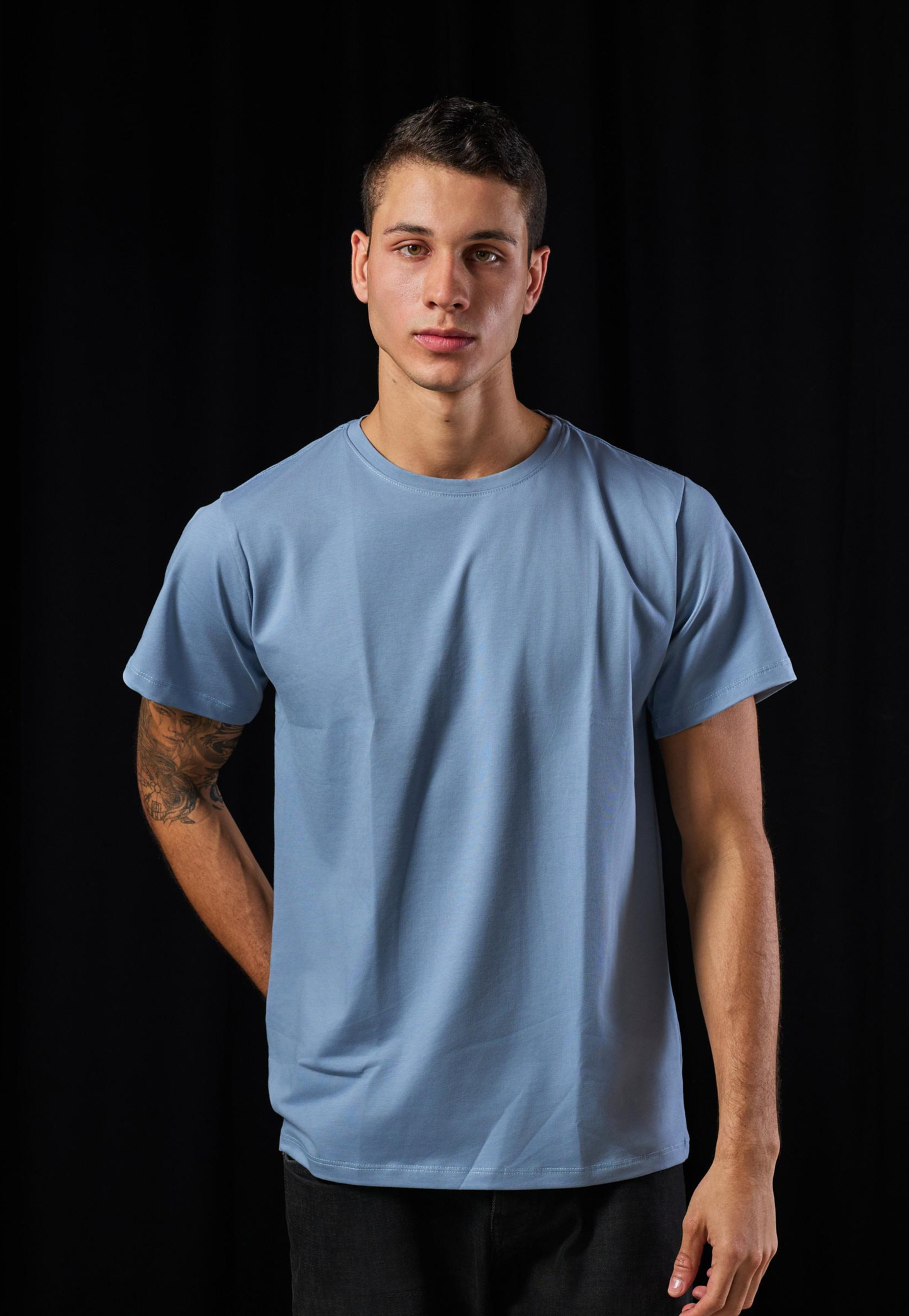 Camiseta Tela Fría Color Gris Plata