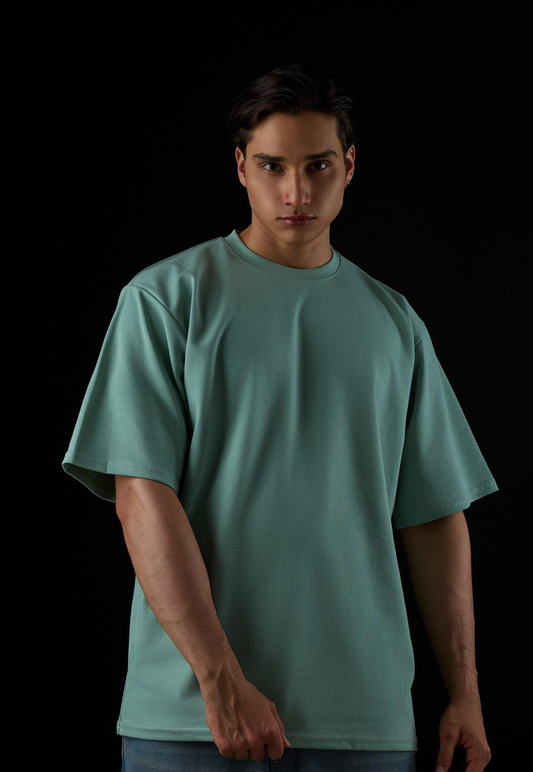 Camiseta Oversize Qatar Color Verde Invierno