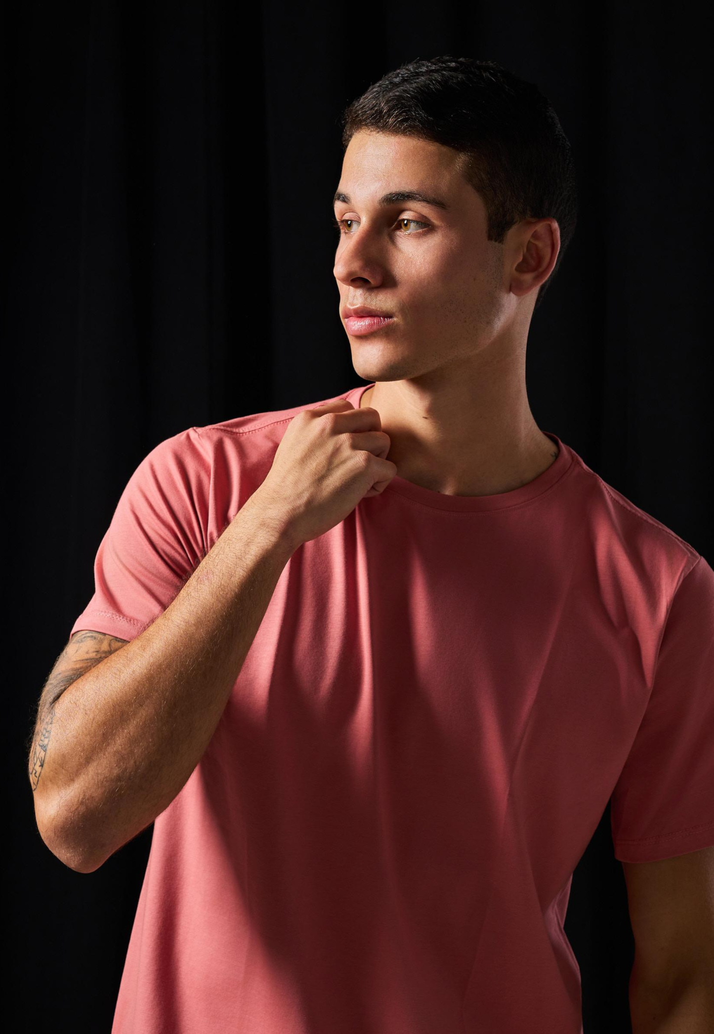 Camiseta Tela Fría Color Rosa Pastel