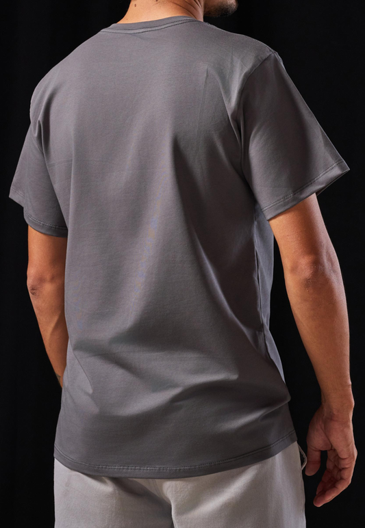 Camiseta Tela Fría Color Gris Oscuro