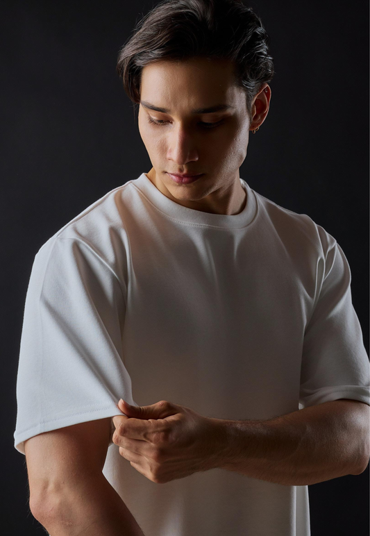 Camiseta Oversize Qatar Color Marfíl