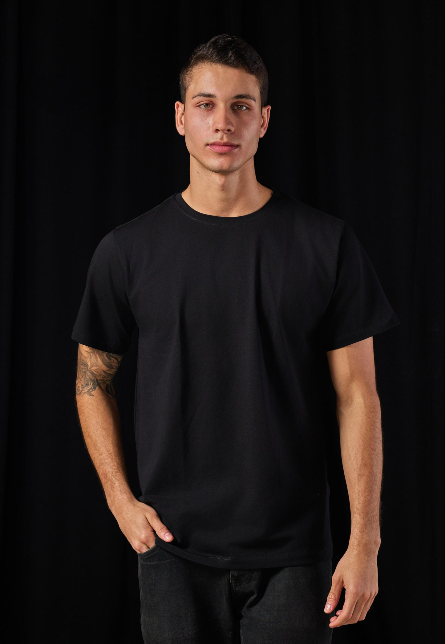 Camiseta Tela Fría Color Negro