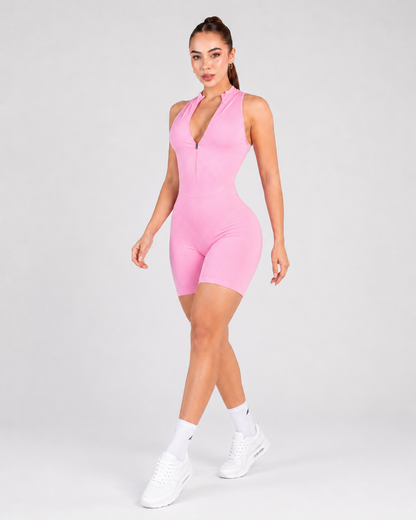 Enterizo Luxury Corto Rosado