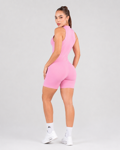 Enterizo Luxury Corto Rosado