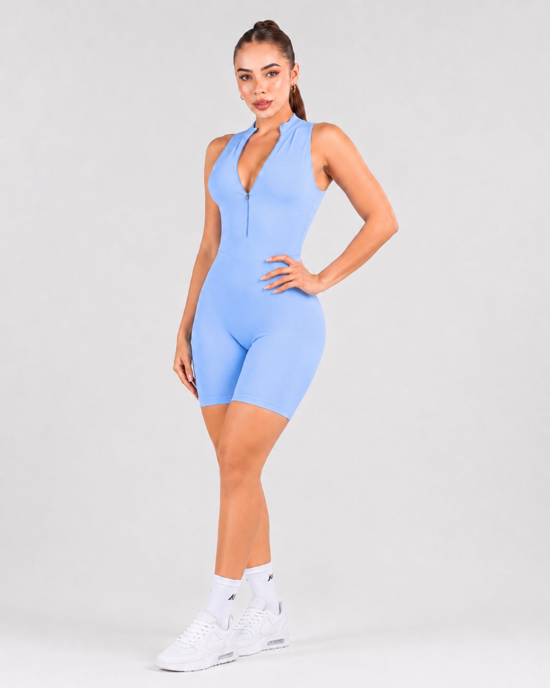 Enterizo Luxury Corto Azul