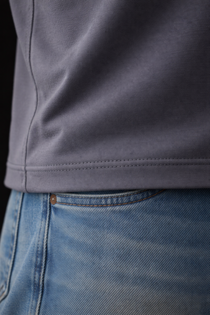 Camiseta Oversize Qatar Color Gris Oscuro