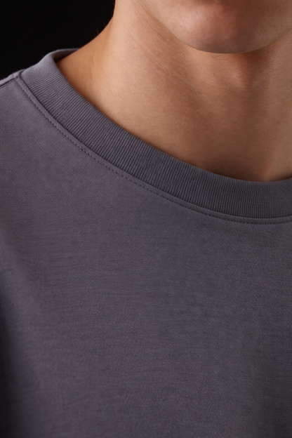 Camiseta Oversize Qatar Color Gris Oscuro