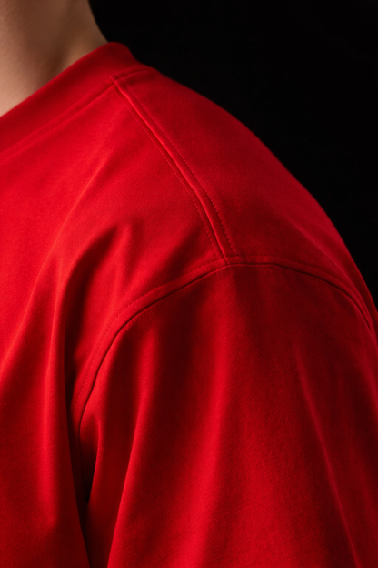 Camiseta Oversize Qatar Color Rojo