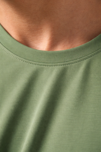 Camiseta Tela Fría Color Verde Militar