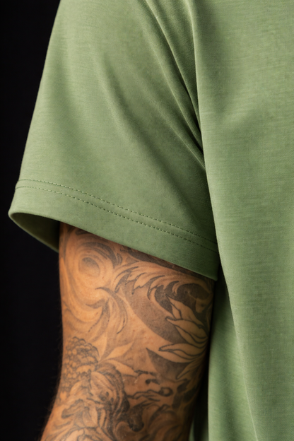 Camiseta Tela Fría Color Verde Militar