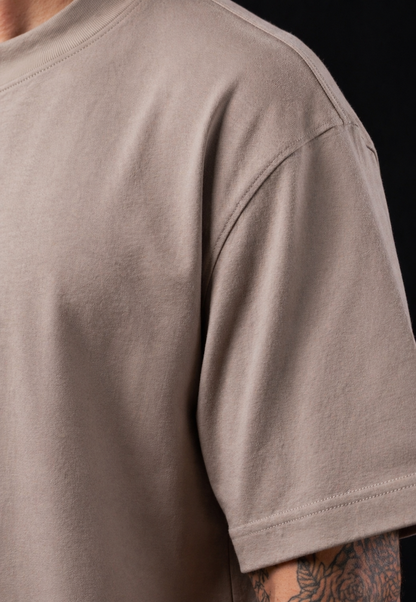 Camiseta Oversize Super Imperium Café Claro