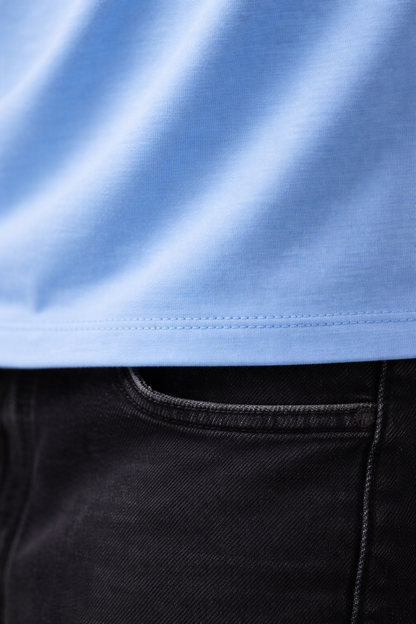 Camiseta Tela Fría Color Azul Bebé