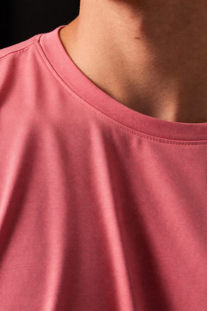 Camiseta Tela Fría Color Rosa Pastel