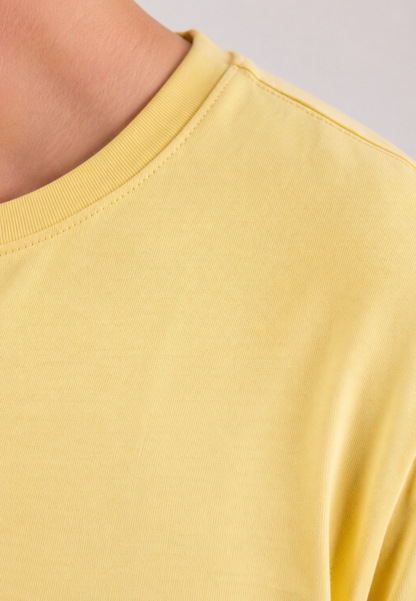 Camiseta Tela Fría Color Amarillo Claro