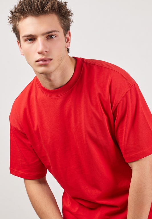 Camiseta Oversize Super Qatar Color Rojo