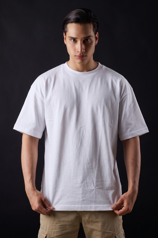 Camiseta Oversize Super Qatar Color Blanco