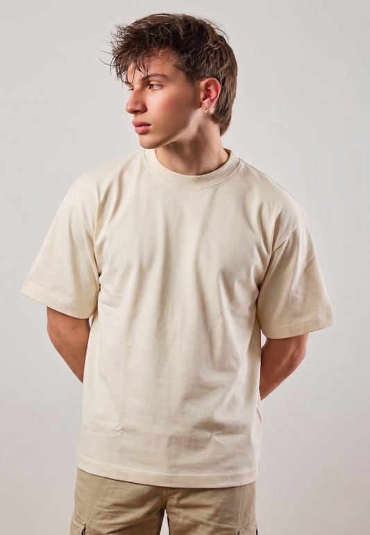Camiseta Oversize Super Imperium Color Crema